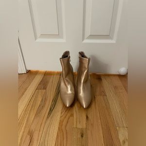 Catherine Malandrino gold booties